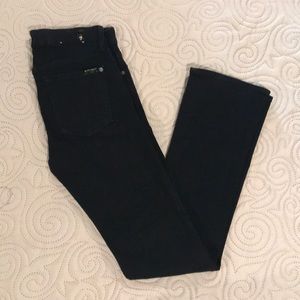 7 for all Mankind black stretch jeans